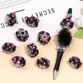 16mm Fancy Cute Skull Emo Beads
